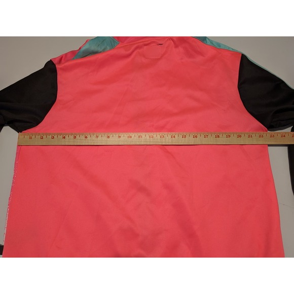 Vintage Encrypted Womens Pink Striped Color block Track Suit Size XL Drippin - Picture 10 of 16